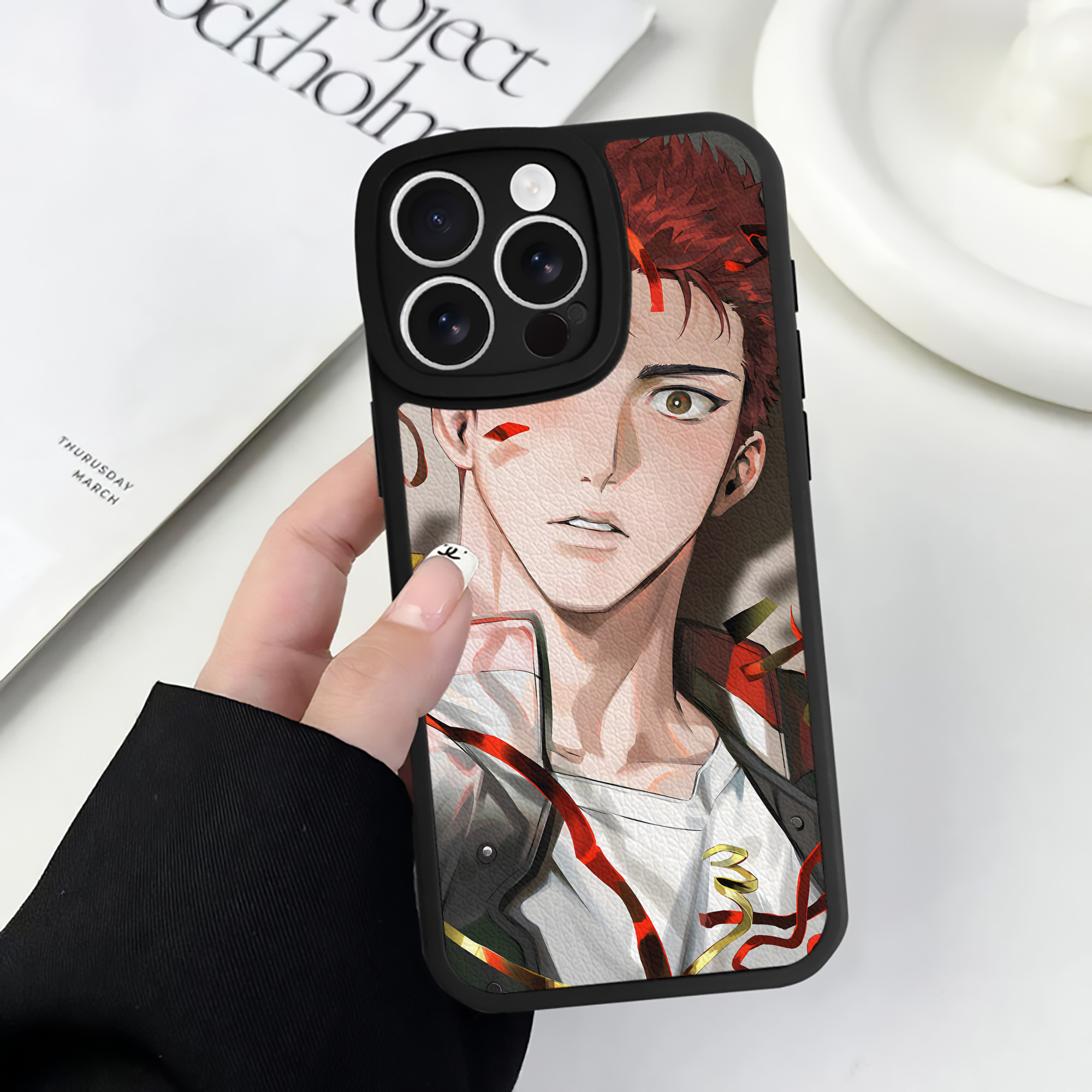 （画像用） SLAM DUNK／スラムダンク 【iPhone 16シリーズ対応】シリコンスマホケース（レザー調） 材質：シリコン